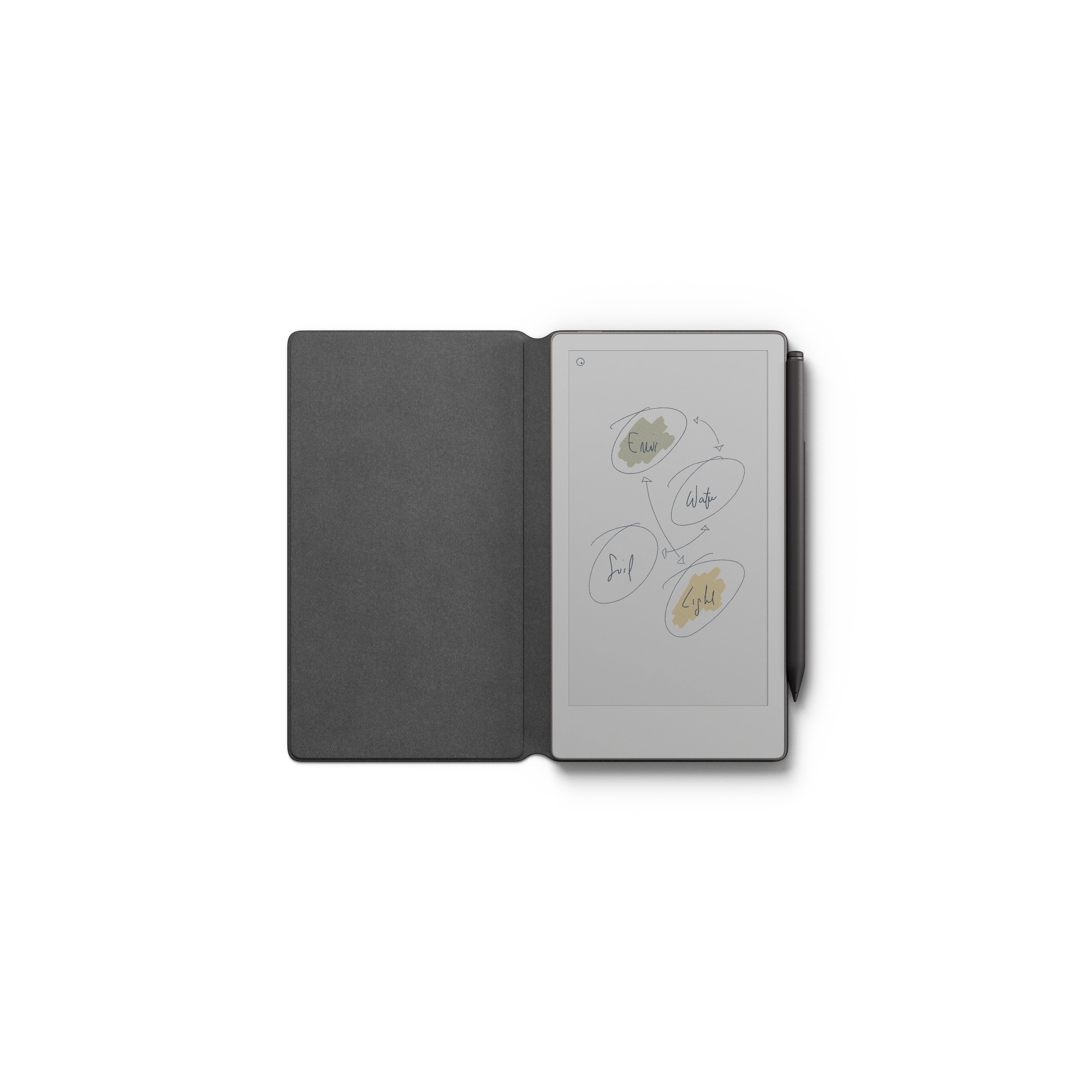 reMarkable Paper Pro Move tablet with Marker Plus and Book Folio Mosaic Weave Basalt